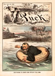 "Anything To Keep Him Afloat Till 1884," Puck, January 26, 1881