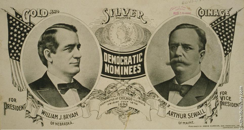 Why did William McKinley win the election of 1896?