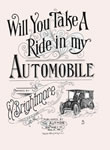 Sheet Music: "Will You Take a Ride In My Automobile" (1906)