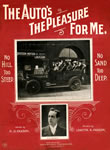 Sheet Music: "The Auto's the Pleasure for Me" (1907)