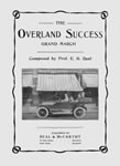 Sheet Music: "The Overland Success" (c.1909)