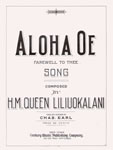 Sheet Music: "Aloha Oe (Farewell To Thee)" (1915)