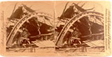 Stereoview Card featuring Maine wreckage