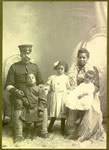 Photograph: Black "Buffalo Soldier" & his family