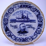 Admiral Dewey Souvenir Dinner Plate, named (February 8, 1900)