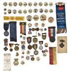 Spanish-American War Buttons, Ribbons, and Medals Collection