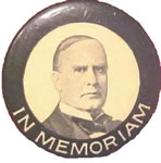 President McKinley Mourning Button, 1901