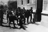 Gavrilo Princip being arrested