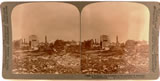 Stereoview: "A Belgian city levelled to the ground by German bombardment"