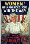 "Women!" Help America's Sons Win The War"