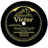 "Just a Little Drink" by Paul Whiteman and His Orchestra (1925) 