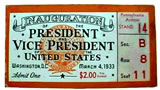 1933 Inaugural Ticket