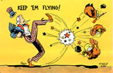Postcard: "Keep 'em Flying!"