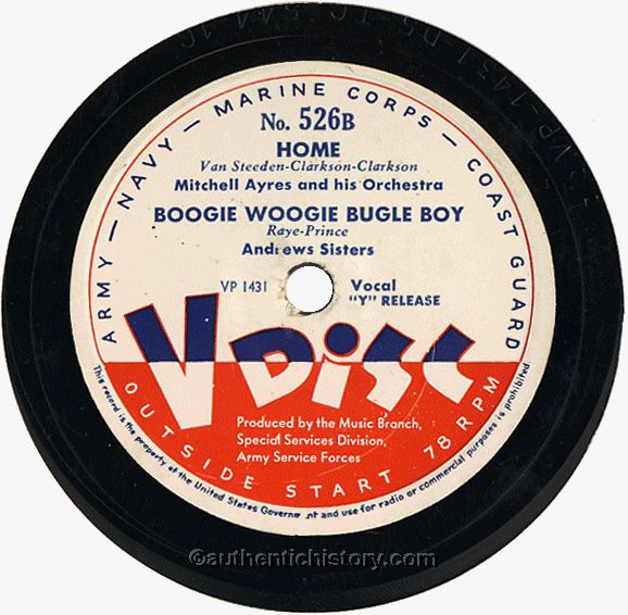 Boogie Woogie Bugle Boy (v-disc)