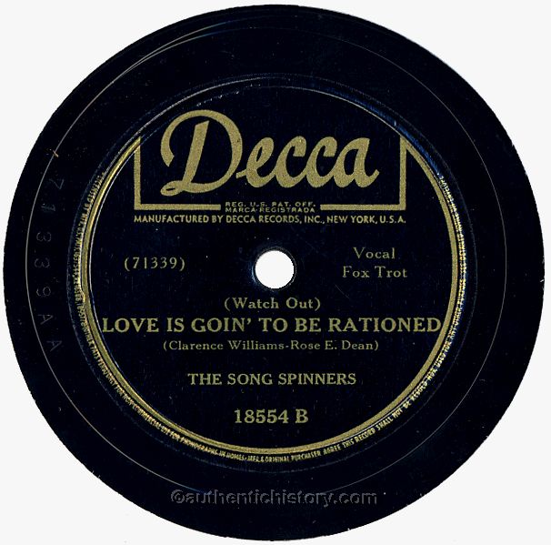 (Watch Out) Love is Goin' to be Rationed