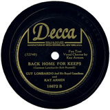 "Back Home For Keeps" by Kay Armen (1945)