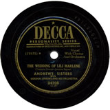 "The Wedding of Lili Marlene" by Andrews Sisters (1949)
