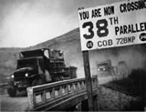 U.S. forces cross the 38th Parallel back into South Korea