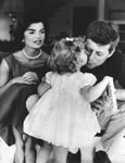 JFK, Jackie, and Caroline, c. 1961