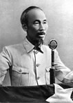 Ho Chi Minh Delivers Address, 1945
