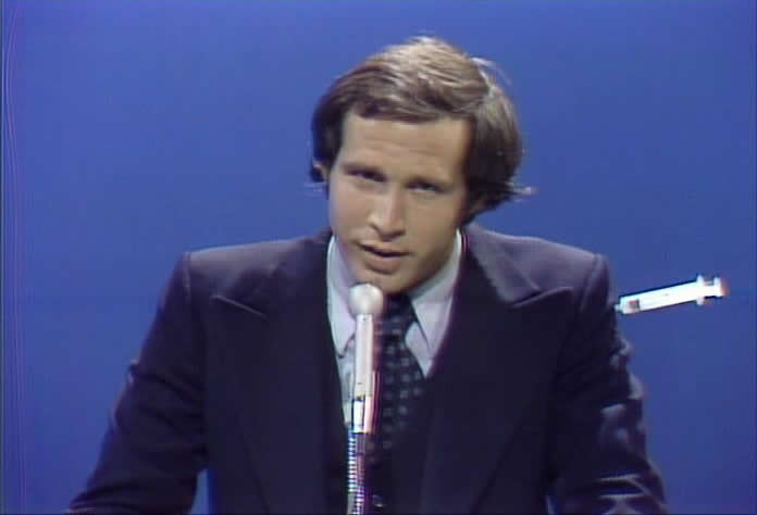 Chevy Chase as President Gerald Ford