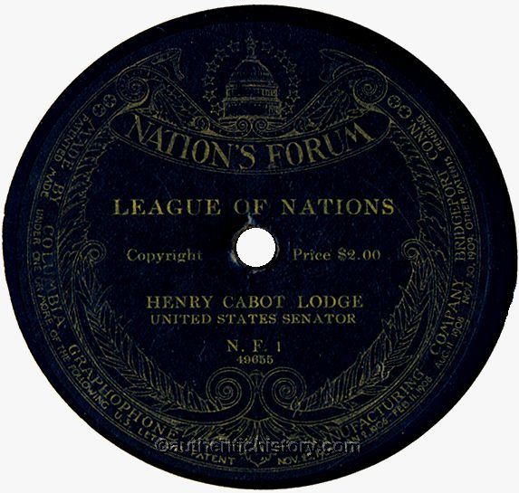 Henry Cabot Lodge, U.S. Senator