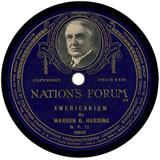 "Americanism" by Warren G. Harding, U.S. Senator (R-OH) (N.F. 15)