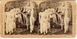 1900 Stereoview, "The Stately Minuet--The Dance of Our Great Grand-sires"