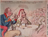 King George Sugar Act cartoon