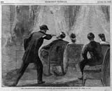 Engraving of the Lincoln assassination, Harper's Weekly, April 29, 1865 
