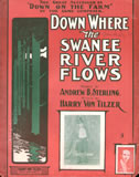 "Down Where The Swanee River Flows" Sheet Music (1903)
