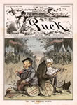 "Two Retired Bar'ls," Puck, October 7, 1885