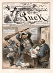 "It Works Both Ways," Puck, November 25, 1885