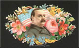 c.1892 Grover Cleveland Valentine Sticker