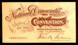1896 Democratic Party breakaway faction National Convention Ticket, Indianapolis