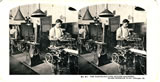 1900s Stereoview, "Marvelous Type-Setting Machines, Sears"