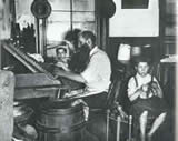 Bohemian cigarmakers at work in their tenement