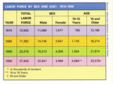 Labor Force by Sex & Age, 1870-1900