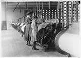 Girls running warping machines, Gastonia, NC, 11/7/1908