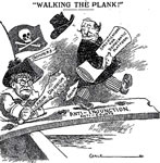 "Walking The Plank!", unknown publication, 1908