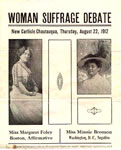 Handbill for Women's Suffrage Debate, 1912