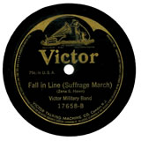 "Fall In Line (Suffrage March)" by Victor Military Band (1914)