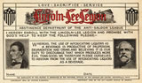 1909 Lincoln-Lee Legion anti-alcohol pledge card
