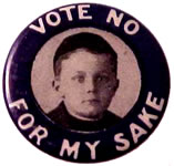 Button: "Vote No For My Sake"