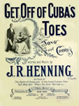 Sheet Music: "Get Off of Cuba's Toes" (1896)