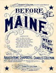 Sheet Music: "Before The Maine Went Down" (1898)