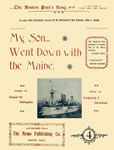 Sheet Music: "My Son Went Down With the Maine" (1898)