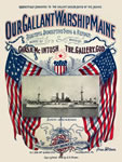 Sheet Music: "Our Gallant Warship Maine" (1898)