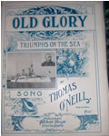 Sheet Music: "Old Glory Triumphs on The Sea" (1898)