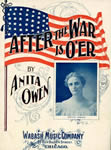 Sheet Music: "After The War is O'er" (1898)